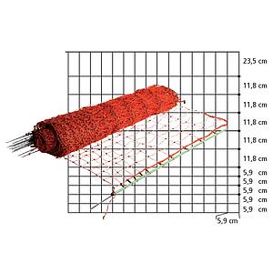 EuroNetz Kippennet. Oranje 112/1-15/G-50m