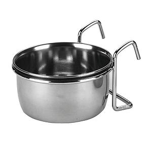 Rvs bakje 300 ml, 9,5 cm met houder