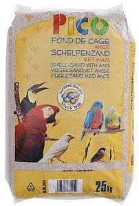 Schelpenzand Bruin Pico zak 25kg