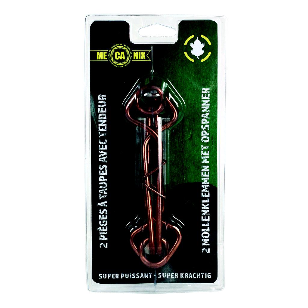 BLISTER 2 MOLLENKLEMMEN MET SPANNER