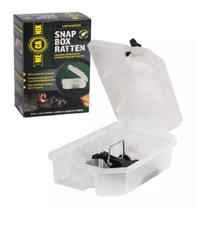 SNAP BOX RATTEN STATION MET VAL EN SLEUTEL 